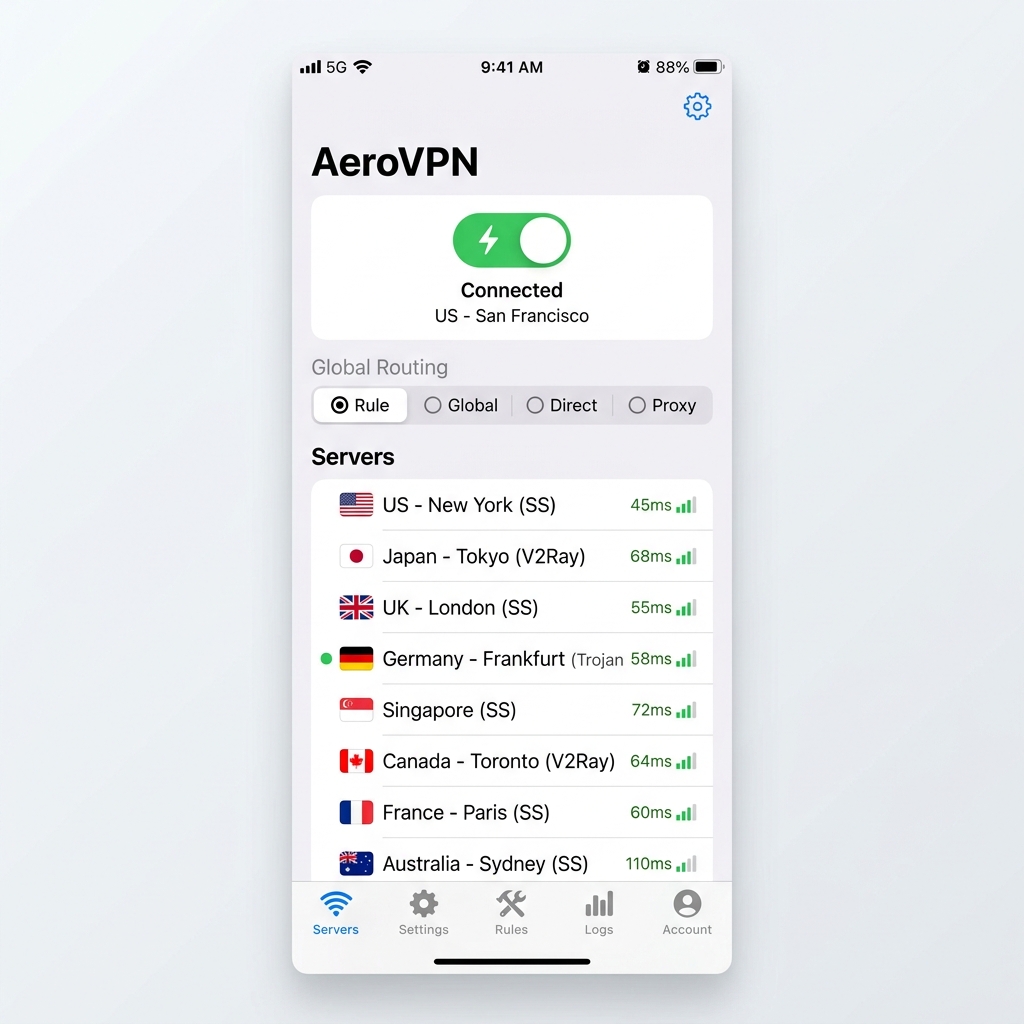 Shadowrocket UI